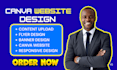 canva website design responsive canva landing page business website SEO expert