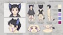 create furry reference sheet ref sheet furry character design furry oc headshot