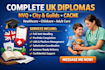 complete city and guilds,nvq, cache, btec, ncfe, aptem, cips healthcare diplomas