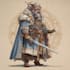 fantasy character fantasy character art in unique style