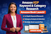 do amazon KDP keyword and category research for your amazon book launch