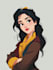 beautiful portrait in disney cartoon