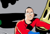draw a comic book illustration