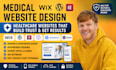 design a modern medical healthcare website for doctors and clinics
