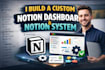 notion workspace, design notion templates, and build custom notion system