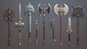 create game weapon design and illustration
