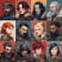 design a dnd party art and group art