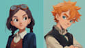 draw characters in cartoon or anime style