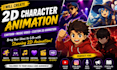 create 2d cartoon animation video for youtube