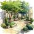 a  landscape backyard design as a landscape architect