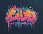 create expressive digital graffiti murals
