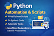 write, fix, and automate python scripts for your project