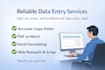 do fast error free data entry and web research