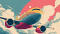 create stunning airplane illustrations in my unique style