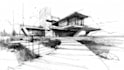 draw architectural sketch of buildings