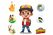 design a cartoon logo character