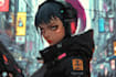 create cyberpunk character art
