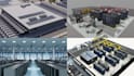 create realistic 3d ai data center, storage and server facility design