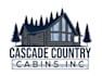 design eye catching cabin in mountains logo