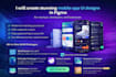 create modern mobile app UI UX design and android XML layout