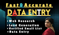 do data entry, data collection, data cleaning, copy paste and web reseach