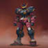 draw amazing character mecha robot illustration
