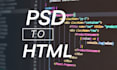convert figma to html CSS, psd to html bootstrap 5, tailwind responsive website