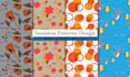 design a seamless textile and fabric pattern for print