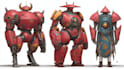 design sci fi mecha and robot concept art