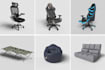 create 3d model, glb, gltf, furniture render for amazon, ebay