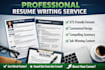 rewrite and design a job winning resume