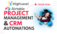 setup gohighlevel monday crm custom airtable form database automation interface