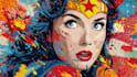 design an amazing superhero pop art