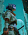 do a sci fi character illustration or sci fi character