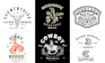design western, cattle, ranch, cowboy and farm logo