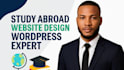 study abroad website, education consultancy website, overseas education website