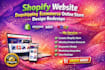 build shopify website dropshipping ecommerce online store design redesign