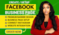 create and setup facebook business page