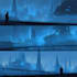 do cyberpunk sci fi futuristic city illustration