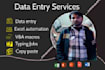 do data entry data typing