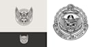 design army military tactical skull logo