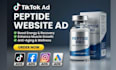 run organic tiktok ads, facebook, ig and google ads for peptide website