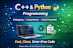 fast and reliable cpp and python coding, debugging, and help