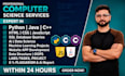 do assigned programming python machine learn java cpp sql database web developer