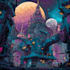 create detailed art of sci fi cyberpunk psychedelic artwork