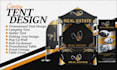 design professionnal canopy tent, table cover, banner