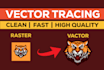 do vector tracing or convert to vector manually