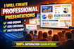 make a professional presentation