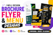 design professional brochures, flyers and restaurant menus