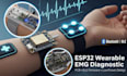 develop esp32 wearable diagnostic devices with emg, ble, pcb, and firmware